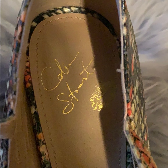 Platform peep toe multi color snake print - Picture 8 of 8